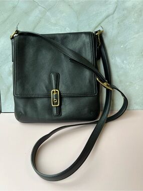 Coach Vintage 2003 Y2K Legacy Slim Black Leather Crossbody Bag No 9592 w hangtag